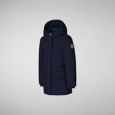 PARKA CON CAPPUCCIO BAMBINA ALLY BLU NAVY - Bambina | Save The Duck