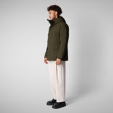 Parkaà  capuche Elon land green pour homme - Arctic Homme | Save The Duck