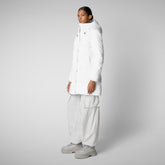 Woman's hooded parka Bethany in white - Arctic Woman | Save The Duck