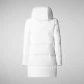 Woman's hooded parka Bethany in white | Save The Duck