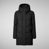 Woman's hooded parka Bethany in black | Save The Duck