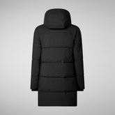 Woman's hooded parka Bethany in black | Save The Duck