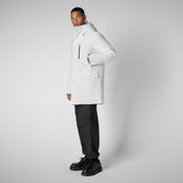 Parkaà  capuche Daucus blanc pour homme - Arctic Homme | Save The Duck