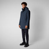 Parkaà  capuche Daucus bleu noir pour homme - Arctic Homme | Save The Duck