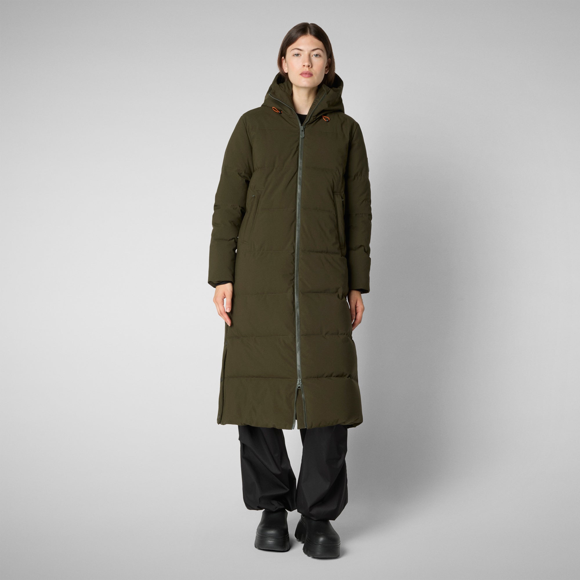 Save the duck PARKA DONNA MISSY VERDE TERRA