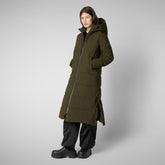 Parka Missy land green pour femme - Arctic Woman | Save The Duck