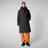 Parkaà  capuche Roderick noir pour homme - Arctic Homme | Save The Duck