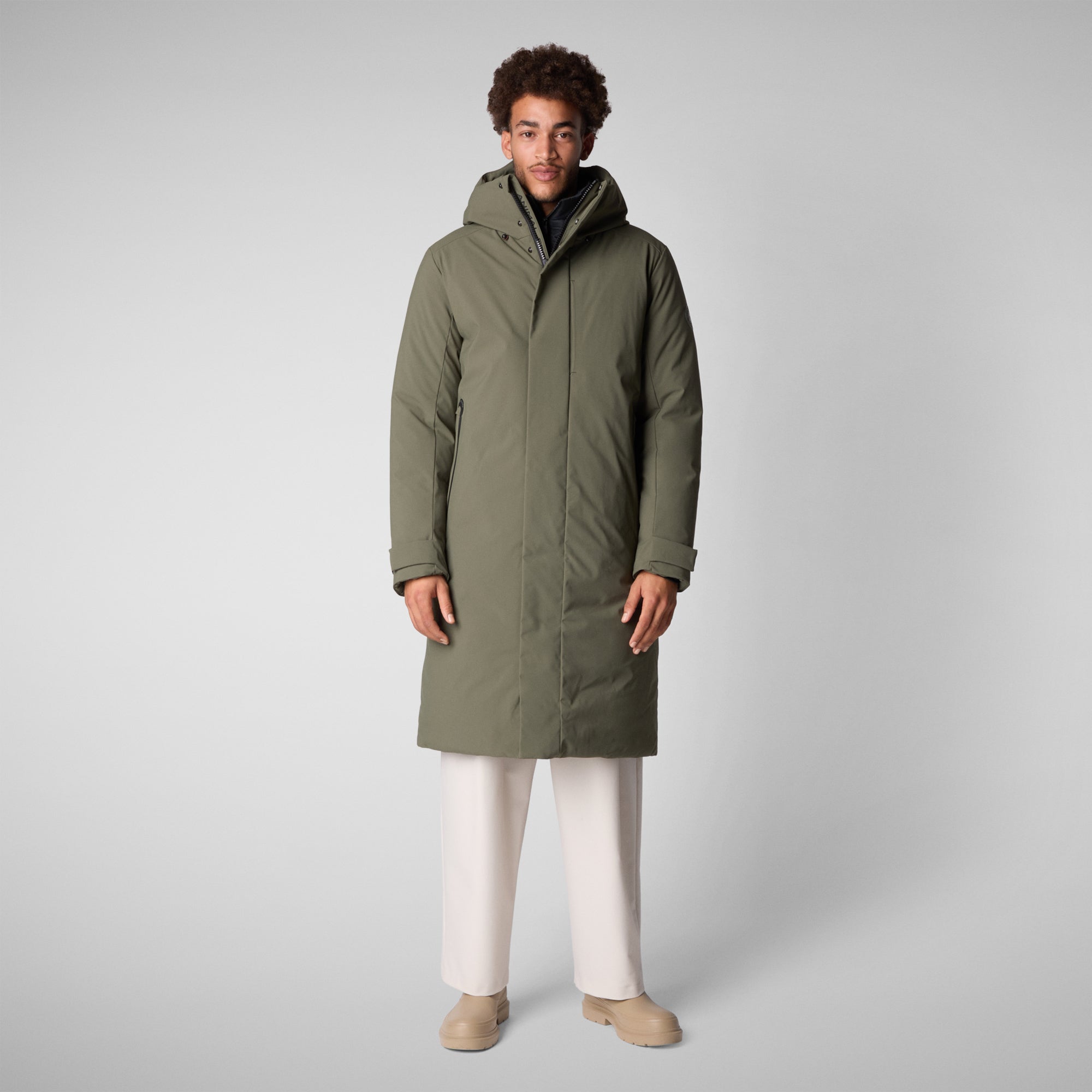 Save the duck PARKA UOMO RODERICK IN LAUREL GREEN