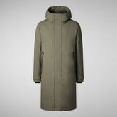 Man's hooded parka Roderick in laurel green | Save The Duck