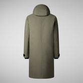 Man's hooded parka Roderick in laurel green | Save The Duck