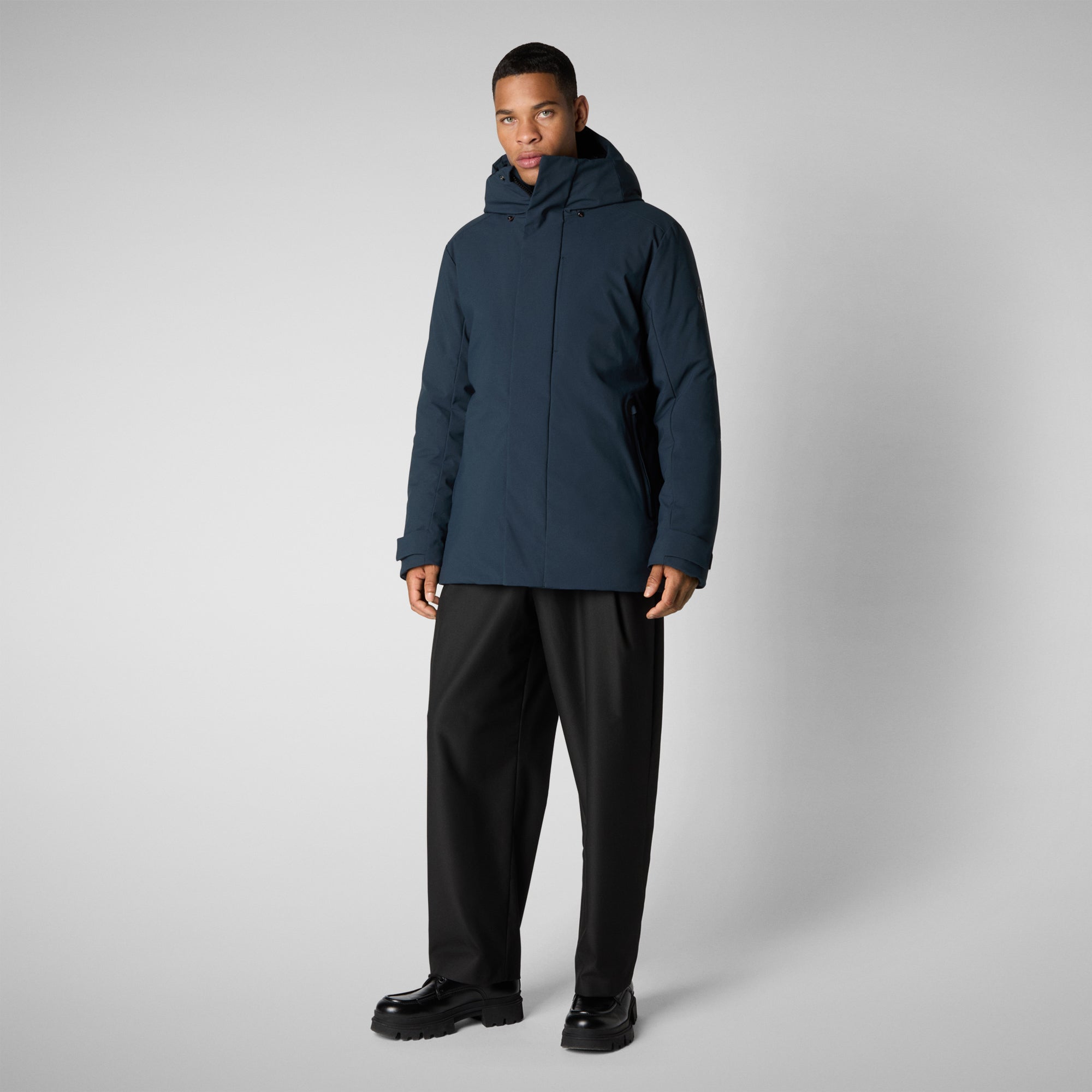 Save the duck PARKA UOMO WILDER IN BLU NERO