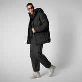 Parkaà  capuche Quinlan noir pour homme - Arctic Homme | Save The Duck