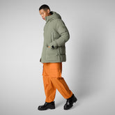 Parkaà  capuche Quinlan swamp green pour homme - Arctic Homme | Save The Duck