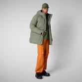 Parkaà  capuche Quinlan swamp green pour homme - Arctic Homme | Save The Duck