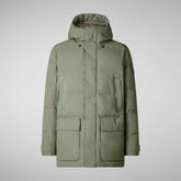 Parkaà  capuche Quinlan swamp green pour homme | Save The Duck