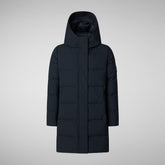 PARKA CON CAPPUCCIO BAMBINA SELENE BLU NERO - Bambina | Save The Duck