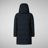 PARKA CON CAPPUCCIO BAMBINA SELENE BLU NERO - Bambina | Save The Duck