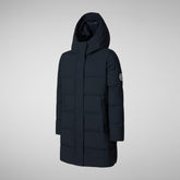 PARKA CON CAPPUCCIO BAMBINA SELENE BLU NERO - Bambina | Save The Duck