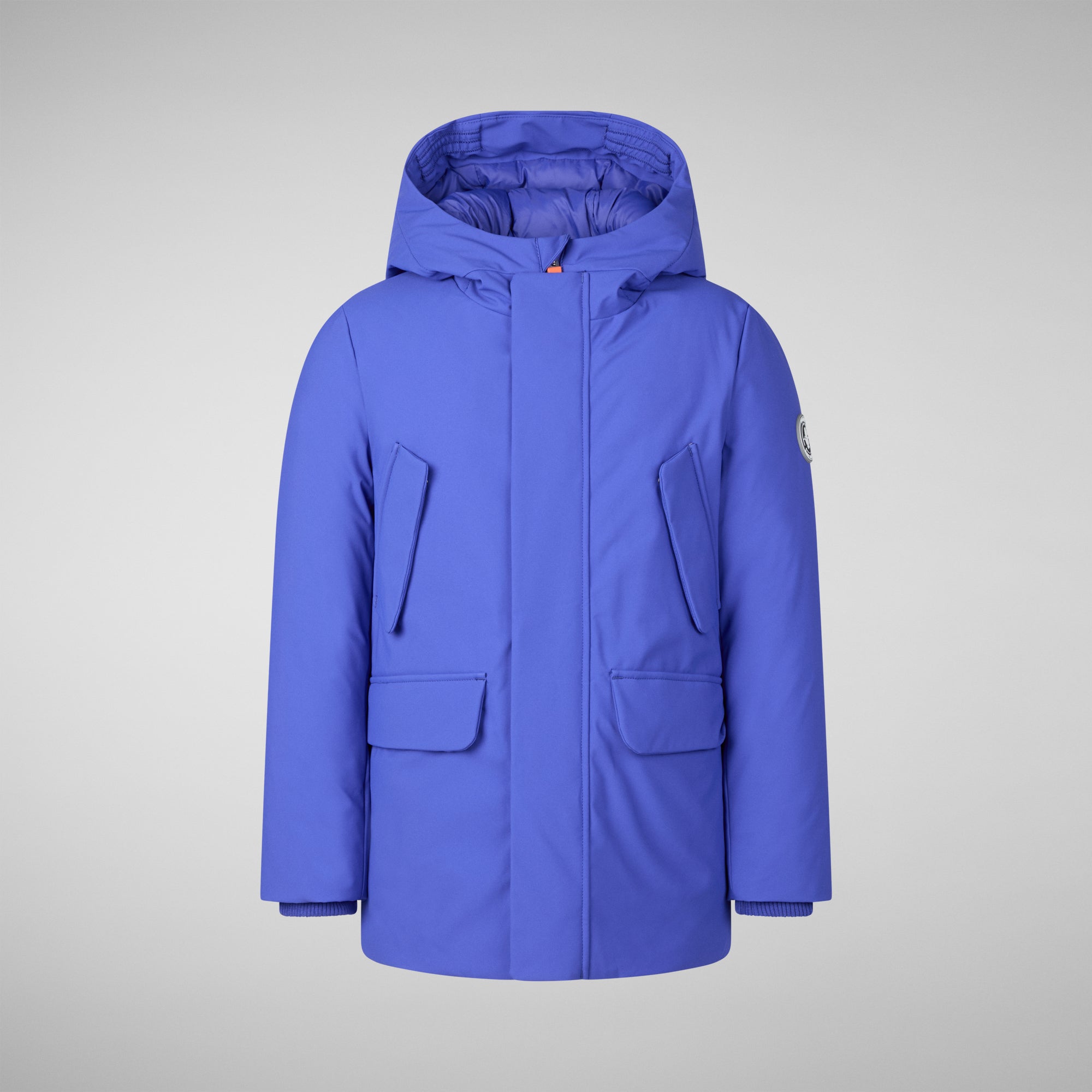 Save the duck PARKA CON CAPPUCCIO THEO BLU GENZIANA