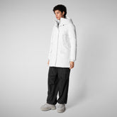 Woman's hooded parka Soleil in white - Arctic Woman | Save The Duck