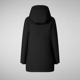 Damen-parka Soleil mit kapuze in Schwarz | Save The Duck