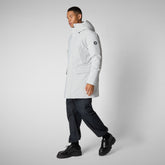 Parkaà  capuche Wilson gris brouillard pour homme - Arctic Homme | Save The Duck