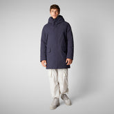 Parkaà  capuche Wilson bleu foncé pour homme - Arctic Homme | Save The Duck