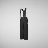 Pantalon unisexe Cycas noir pour enfant - Fille | Save The Duck