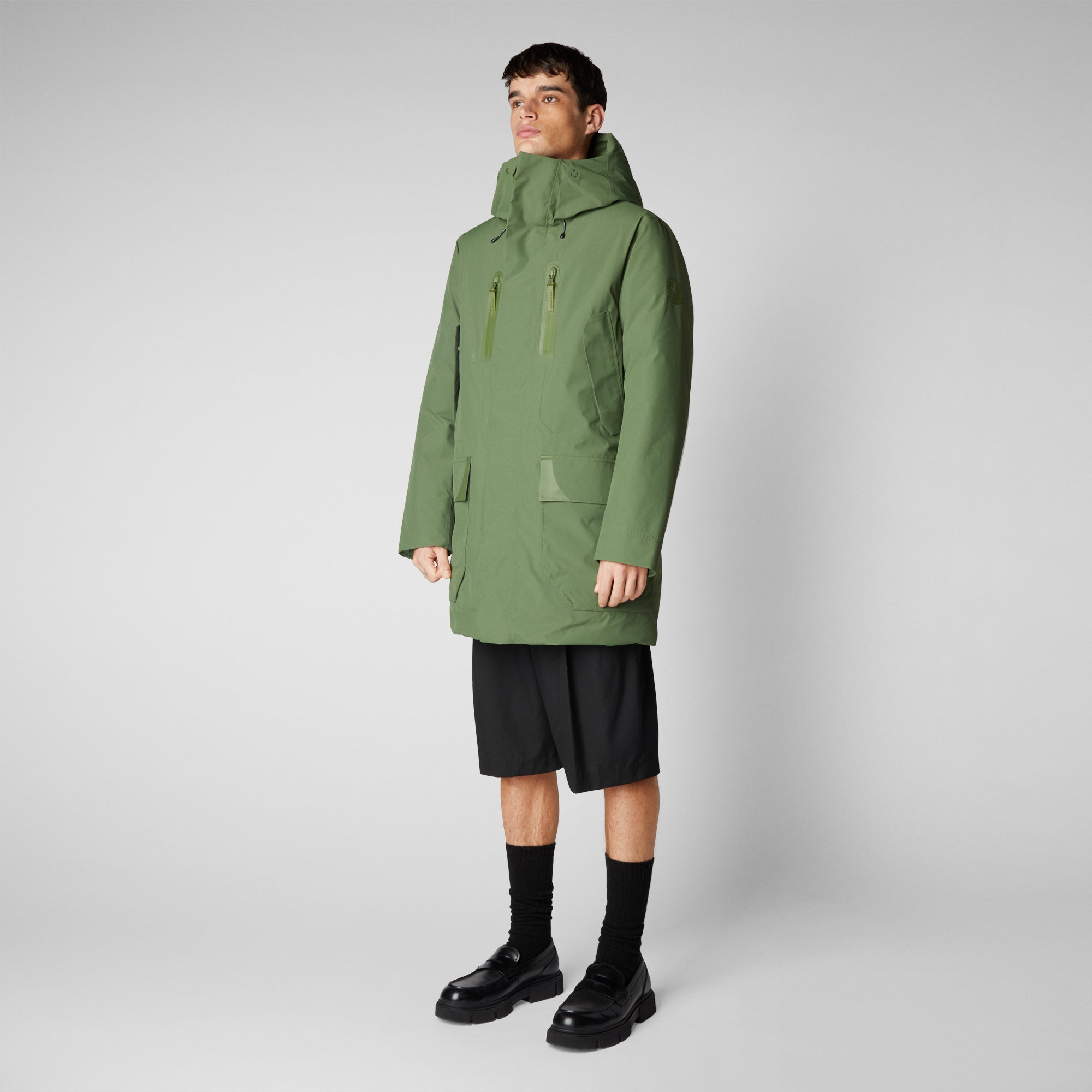 Extended discount hooded jacket