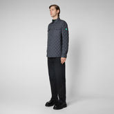 Man's jacket Ozzie in storm grey - MEN PUFFER SS24 SALE | Save The Duck