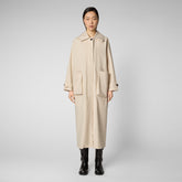 Woman's raincoat Yani in shore beige - WOMEN SS24 SALE | Save The Duck