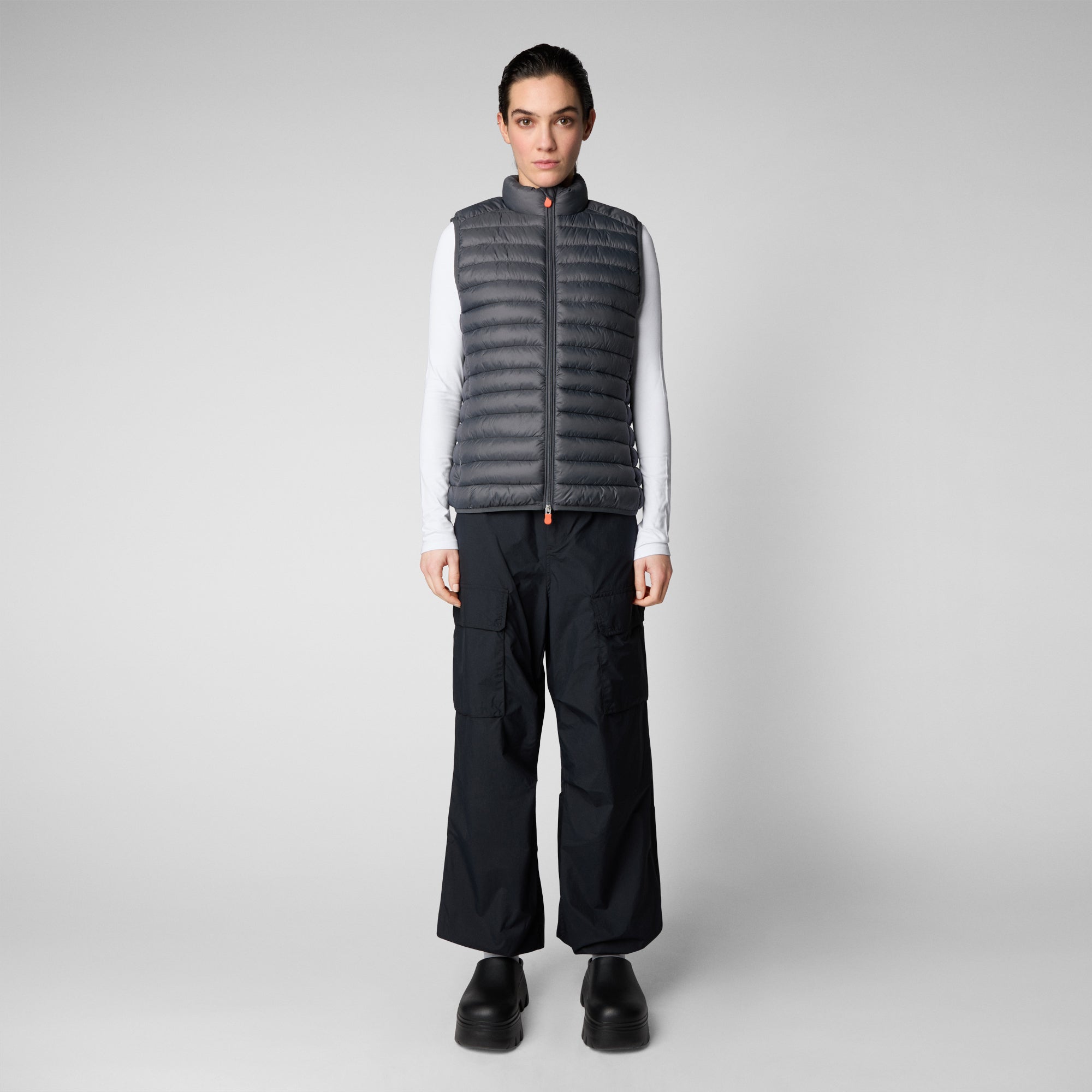 Save the duck Gilet imbottito donna Charlotte grigio tempesta