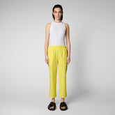 Pantalon Milan jaune soleil pour femme - ENSEMBLES | Save The Duck
