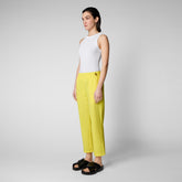 Pantalon Milan jaune soleil pour femme - ENSEMBLES | Save The Duck