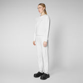 Woman's sweatshirt Ligia in white - Women's Sets | Save The Duck