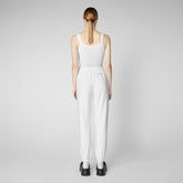 Woman's trousers Jiya in white - Women's Sets | Save The Duck
