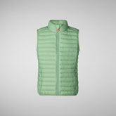 Unisex Dolin kids' vest in mint green - GIRL SS24 SALE | Save The Duck