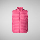 Unisex kids' vest Dolin in gem pink - BOY SS24 SALE | Save The Duck