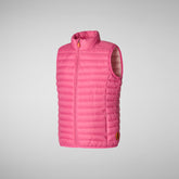 Unisex kids' vest Dolin in gem pink - GIRL SS24 SALE | Save The Duck